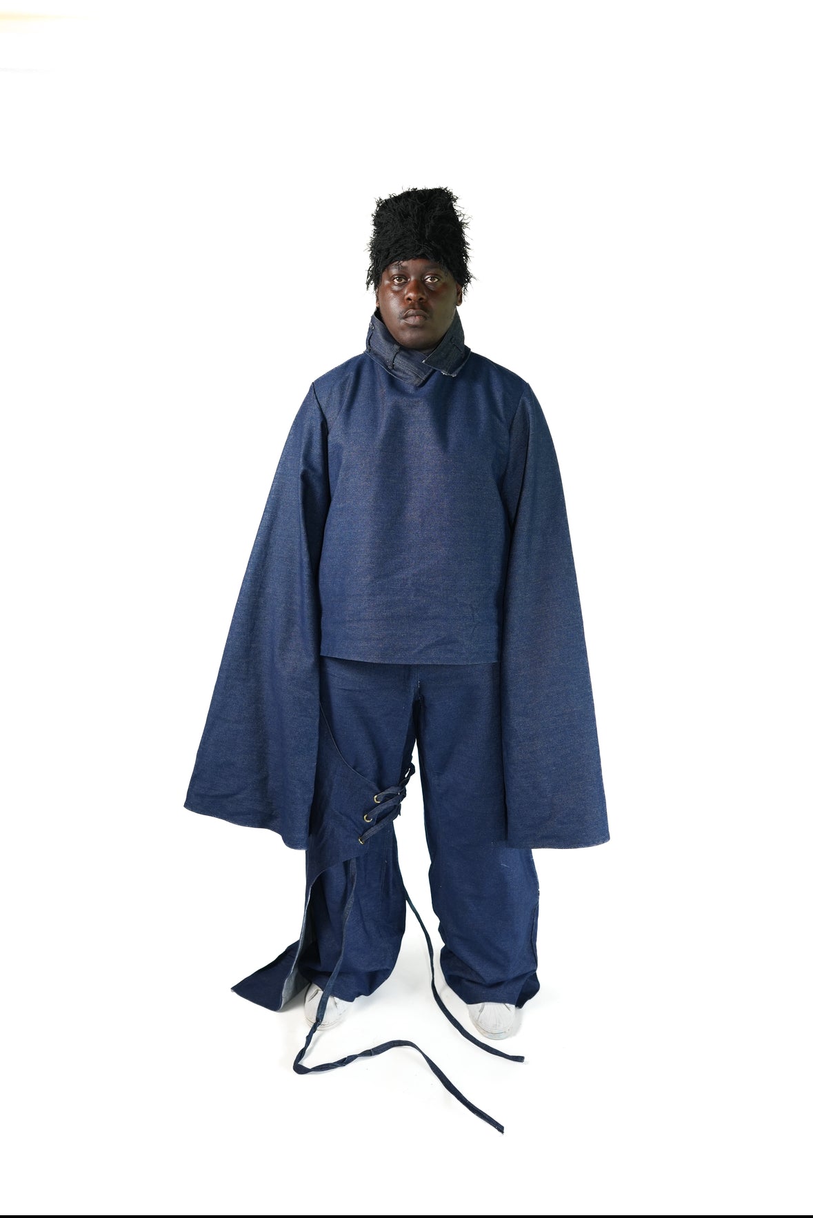 Self-centered - Extreme baggy 2000 T-shirt with Collar